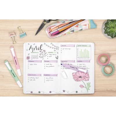 Markeerstift STABILO Swing cool 275/6 pastel assorti etui à 6 stuks
