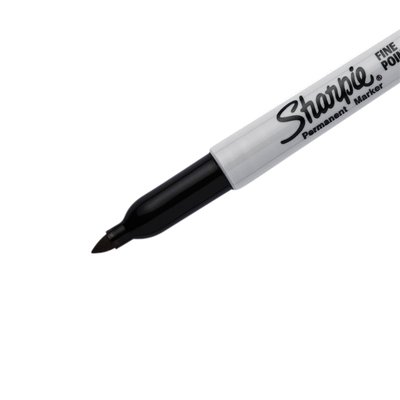 Feutre Sharpie ogive Fin noir blister 2 pièces