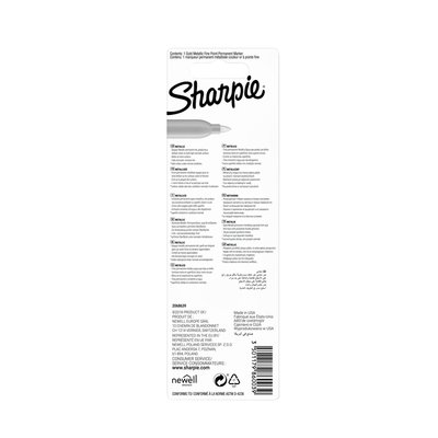 Feutre Sharpie ogive Fin Metallic or blister 1 pièce