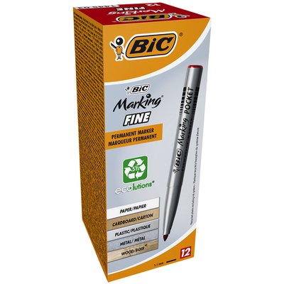 Marqueur BIC 1445 ECOlutions ogive Fin rouge