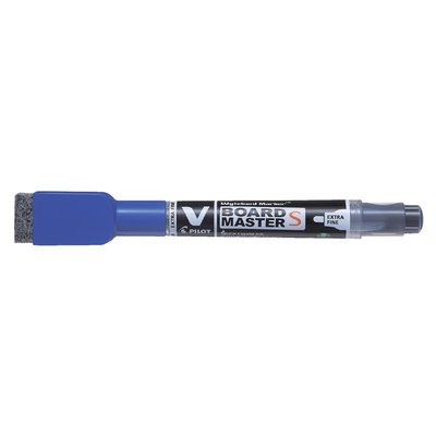 Feutre tableau blanc PILOT avec effaceur ogive Extra Fin bleu