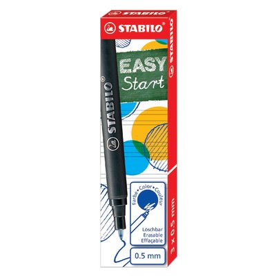 Rollerpenvulling STABILO Easyoriginal medium blauw doosje à 3 stuks