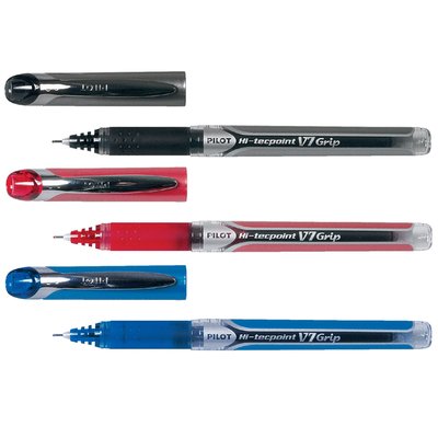 Rollerpen PILOT Hi-Tecpoint Grip V7 medium zwart