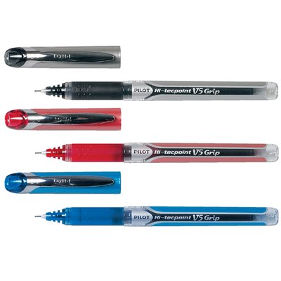 Rollerpen PILOT Hi-Tecpoint Grip V5 fijn zwart