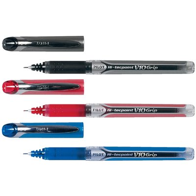 Roller PILOT Hi-Tecpoint Grip V10 Large bleu