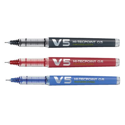 Rollerpen PILOT Begreen Hi-Tecpoint V5 fijn zwart