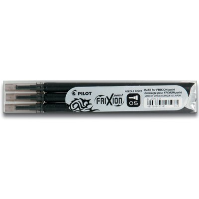 Recharge roller PILOT FriXion Fin noir 3 pièces
