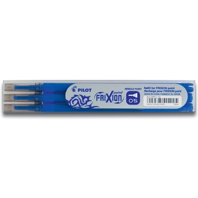 Recharge roller PILOT FriXion Fin bleu 3 pièces