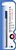 Rollerpenvulling Sheaffer slim medium blauw blister à 1 stuk