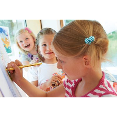 Crayon de couleur STABILO 203 Trio thick assorti étui carton 12 piècess