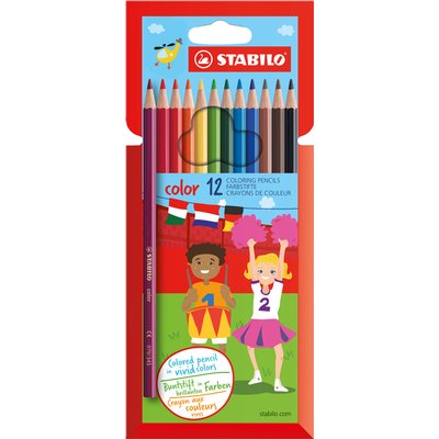 Kleurpotloden STABILO 979 color assorti kartonnen etui à 12 stuks