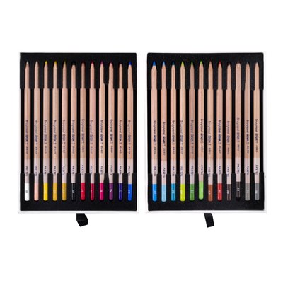 Crayon pastel Bruynzeel Design boîte luxueuse 24 couleurs