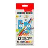 Crayon de couleur Bruynzeel Kids Twin Point set 12 couleurs Photo