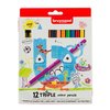 Crayon de couleur Bruynzeel Kids Triple set 12 couleurs Photo