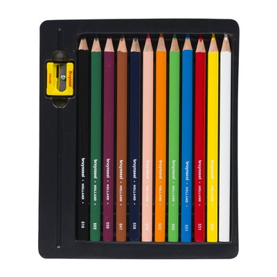 Crayon de couleur Bruynzeel Kids Triple set 12 couleurs