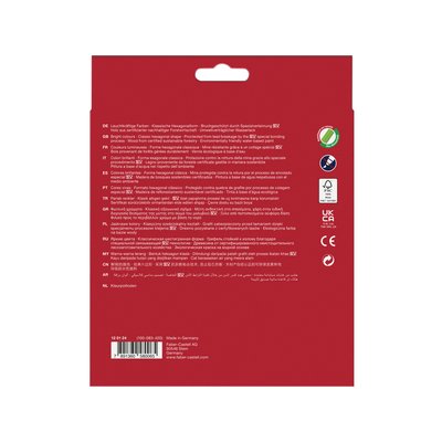 Crayon de couleur Faber-Castell assorti set 24 pièces
