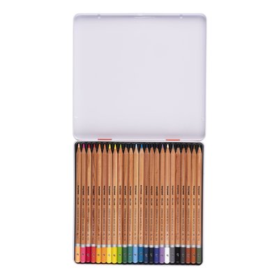 Crayon aquarelle Bruynzeel Expression boîte métal 24 couleurs