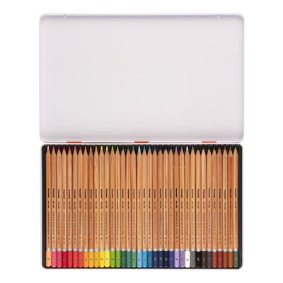 Crayon aquarelle Bruynzeel Expression boîte métal 36 couleurs