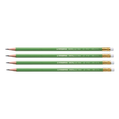 Crayon STABILO GREENgraph 6004 HB avec bout gomme