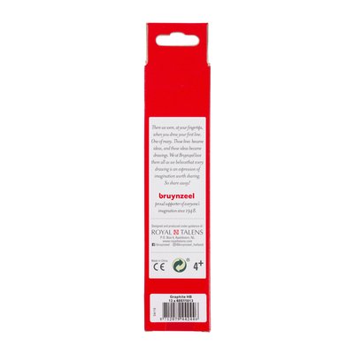 Crayon graphite Bruynzeel HB avec embout gomme