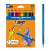 Kleurpotloden BicKids Evolution ecolutions ass blister à 18st foto