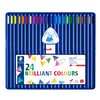 Crayons de couleur Staedtler Ergosoft triangulaire assorti 24pcs Photo
