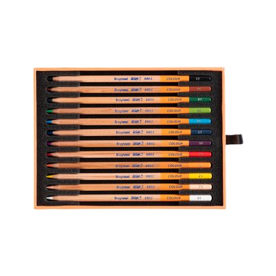 Crayons de couleur Bruynzeel Design boîte luxueuse 12 couleurs