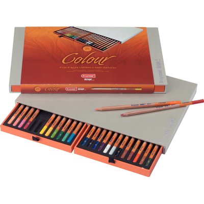 Crayons de couleur Bruynzeel Design boîte luxueuse 24 couleurs