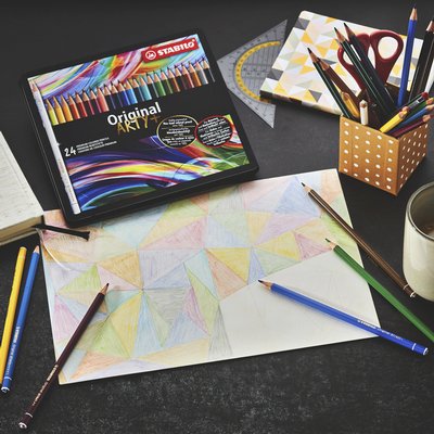 Crayon de couleur STABILO 8774 Original Arty assorti boîte 24 pièces