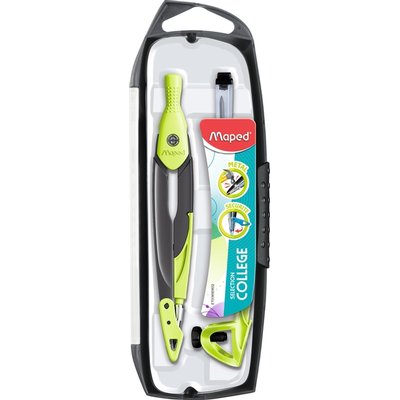 Compas Maped Métal 3 parties présentoir 10 pièces assorti