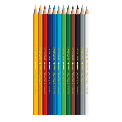 Crayon de couleur Caran d’Ache Aquarel boîte 12 pièces