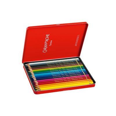 Crayon de couleur Caran d’Ache Pablo boîte 18 pièces assorti