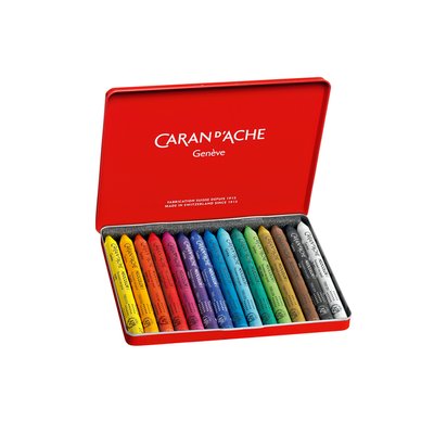 Waskrijt Caran d'Ache neocolor-I 15 stuks assorti