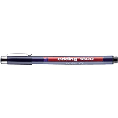 Fineliner edding 1800 noir assorti 0,25-0,35-0,5mm set 3 pièces