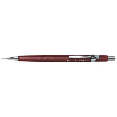 Vulpotlood Pentel P205 HB 0.5mm rood