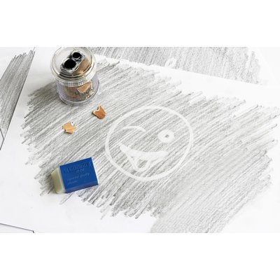 Gomme edding R20 45x 24x10mm blanc Fourreau plastique bleu