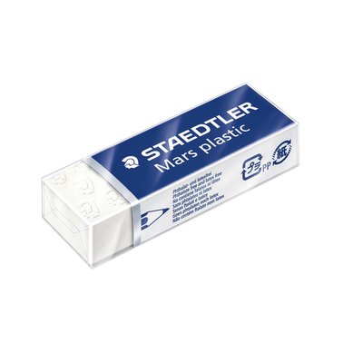 Gomme crayon Staedtler Mars 53650 65x23x10mm blanc