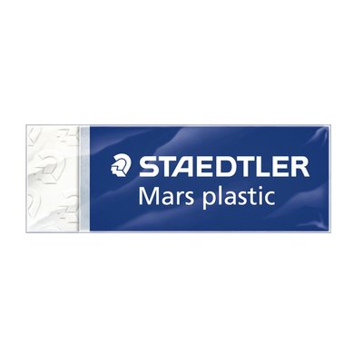 Gomme crayon Staedtler Mars 53650 65x23x10mm blanc