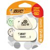 Gomme crayon BIC galet PVC tendre blanc 3 pièces Photo