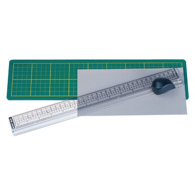 Règle de découpe avec tapis 38x10cm Surface coupe 33cm