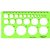 Gabarit de Cercles Linex 22 1-35mm Plots anti-tache vert