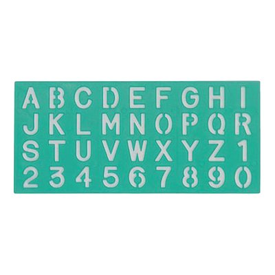 Lettersjabloon Linex hoofletters/letters/cijfers 30mm