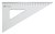 Driehoek Aristo 23620 200mm 30/60graden transparant