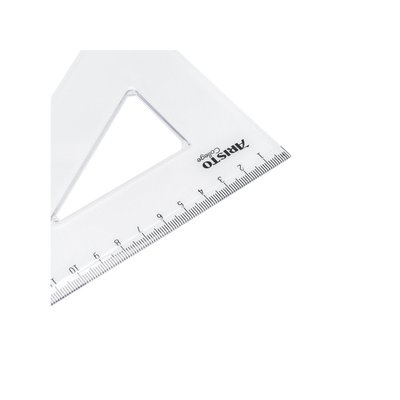 Driehoek Aristo 23620 200mm 30/60graden transparant