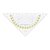 Geodriehoek Aristo 1552 160mm transparant met gele rand