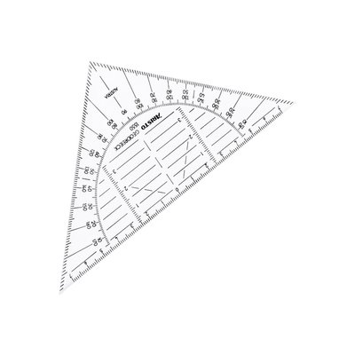 Geodriehoek Aristo 1550 160mm flexibel transparant