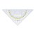 Geodriehoek Aristo 1555/2 225mm met greep transparant