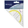 Geodriehoek Westcott 14cm transparant foto