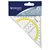 Geodriehoek Westcott 14cm transparant