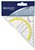 Geodriehoek Westcott 14cm transparant